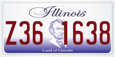 IL license plate Z361638