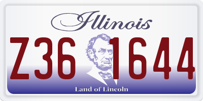 IL license plate Z361644