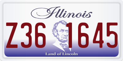 IL license plate Z361645