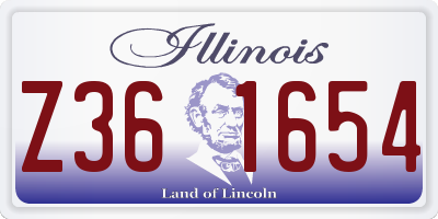 IL license plate Z361654