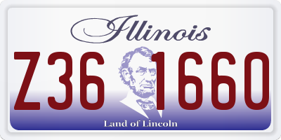 IL license plate Z361660