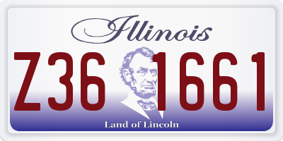 IL license plate Z361661