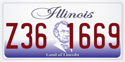 IL license plate Z361669