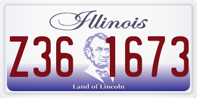 IL license plate Z361673