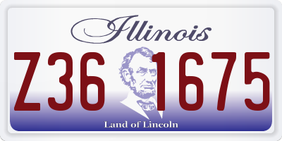 IL license plate Z361675