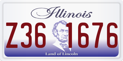 IL license plate Z361676