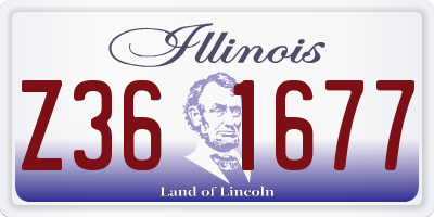 IL license plate Z361677