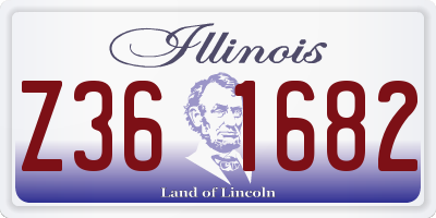 IL license plate Z361682
