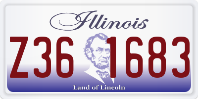 IL license plate Z361683