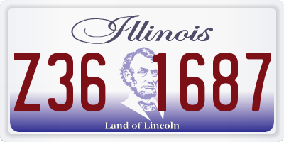 IL license plate Z361687