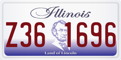 IL license plate Z361696