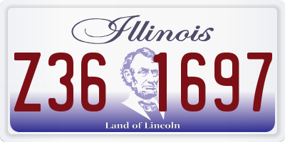 IL license plate Z361697