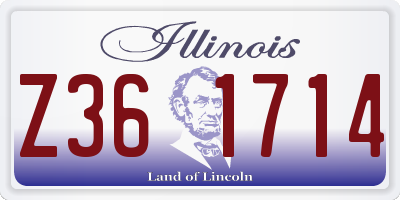 IL license plate Z361714