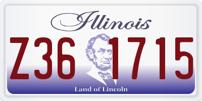 IL license plate Z361715