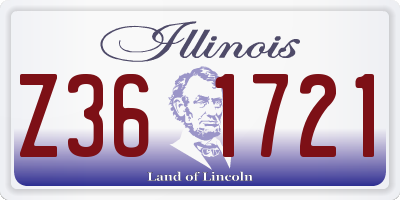 IL license plate Z361721