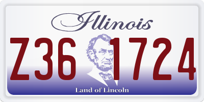 IL license plate Z361724