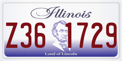 IL license plate Z361729