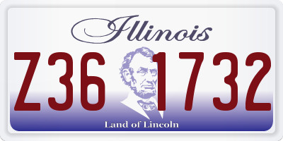 IL license plate Z361732