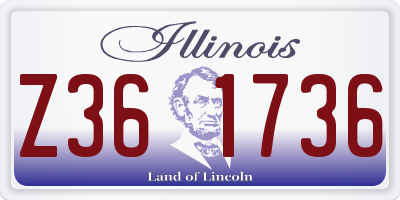 IL license plate Z361736