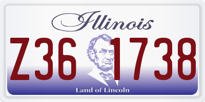 IL license plate Z361738