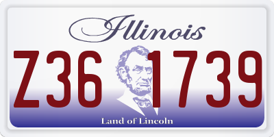 IL license plate Z361739