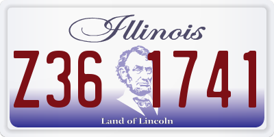 IL license plate Z361741
