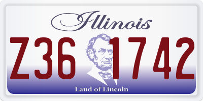 IL license plate Z361742