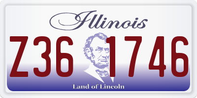 IL license plate Z361746