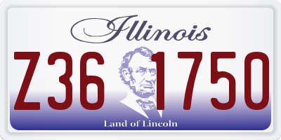 IL license plate Z361750
