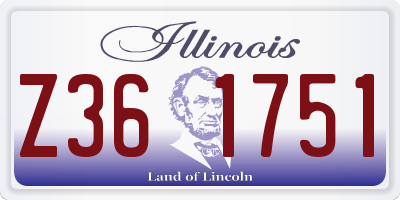 IL license plate Z361751