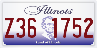 IL license plate Z361752