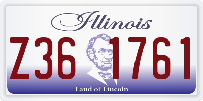 IL license plate Z361761