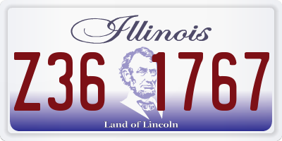 IL license plate Z361767