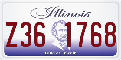 IL license plate Z361768