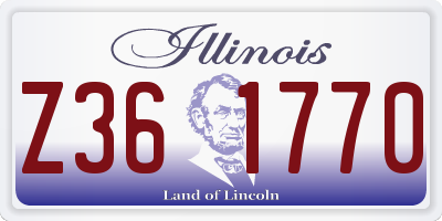 IL license plate Z361770
