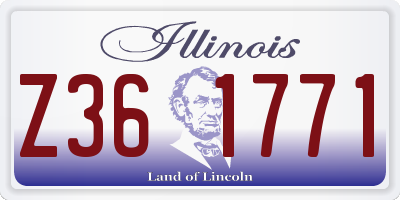 IL license plate Z361771