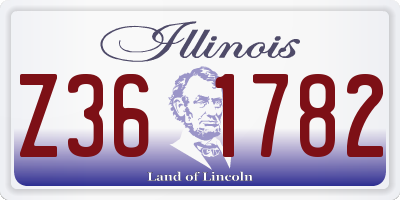 IL license plate Z361782
