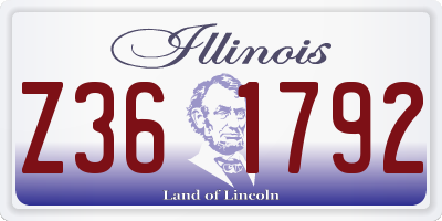 IL license plate Z361792