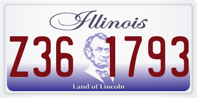 IL license plate Z361793