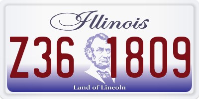 IL license plate Z361809