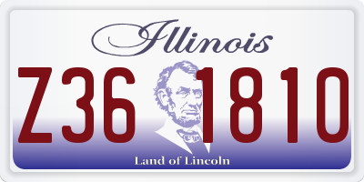 IL license plate Z361810