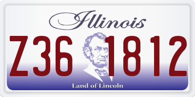 IL license plate Z361812
