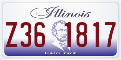IL license plate Z361817