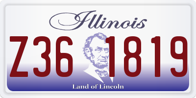 IL license plate Z361819