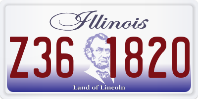 IL license plate Z361820