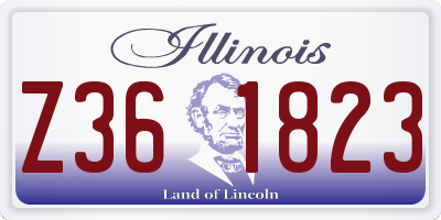 IL license plate Z361823
