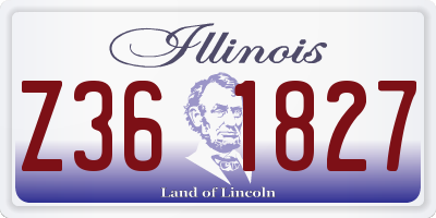 IL license plate Z361827