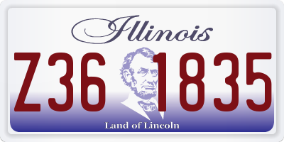 IL license plate Z361835