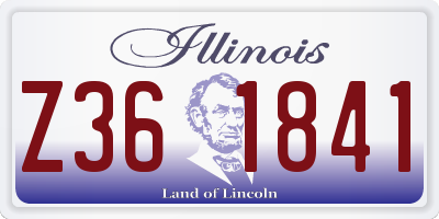 IL license plate Z361841