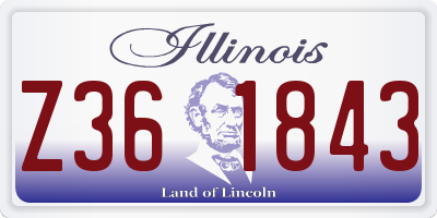 IL license plate Z361843